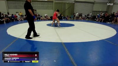 130 lbs Round 3 (6 Team) - Milly Hughes, Georgia vs Mason Harsch, California Red