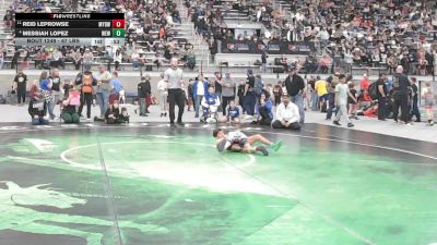 67 lbs Cons. Sub-quarters - Reid LeProwse, Mine Yard Dogs Wrestling Club vs Messiah Lopez, Warden Elite Wrestling