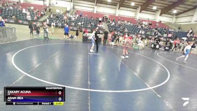 98 lbs Quarterfinal - Zakary Acuna, MT vs Adam Rea, MO