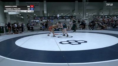 76 kg Cons. Quarters - America Lopez, Peterson Grapplers vs Isabella Phillips, Gannon Golden Knights