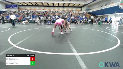 102 lbs Rr Rnd 3 - Kylie Rogers, Standfast OKC vs Sicilie Lomeli, Shelton Wrestling Academy