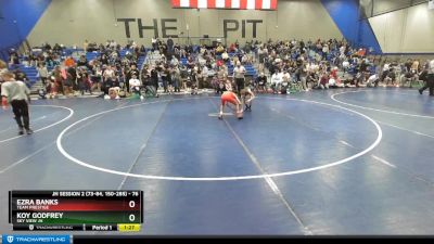 76 lbs Cons. Semi - Koy Godfrey, Sky View JH vs Ezra Banks, Team Prestige