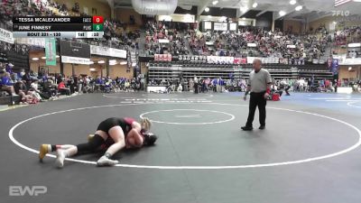 130 lbs Cons. Round 3 - June Finnesy, Plainville HS vs Tessa McAlexander, Effingham-Atchison Co Community HS