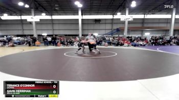 115 lbs Quarterfinal - Gavin Merriman, Declo Jr High vs Terance O`Connor, Salmon