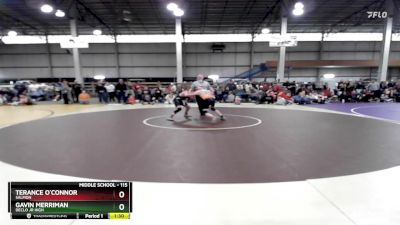 115 lbs Quarterfinal - Gavin Merriman, Declo Jr High vs Terance O`Connor, Salmon