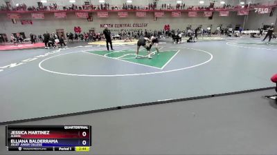 138 B Quarterfinal - Jessica Martinez, Albion vs Elliana Balderrama, Joliet Junior College