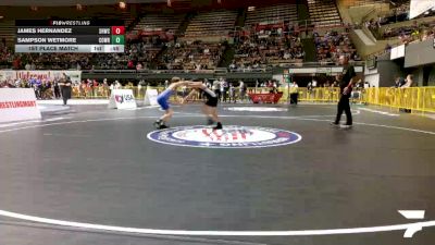 Intermediate Boys - 84 lbs 1st Place Match - Sampson Wetmore, CORE Wrestling vs James Hernandez, Savage House Wrestling Club