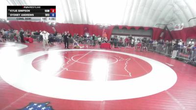 145 lbs Cons. Semi - Kylie Simpson, Victory School Of Wrestling vs Sydney Andrews, Team Nazar Training Center