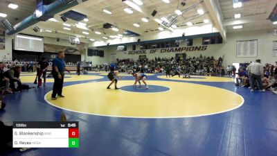 135 lbs Consi Of 32 #2 - Gabe Blankenship, Bixby (OK) vs Damien Reyes, Mesa Ridge (CO)