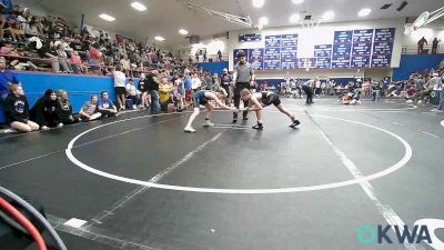92-96 lbs Rr Rnd 1 - Jaxon Higgins, Choctaw Ironman Youth Wrestling vs Frankie Robertson, Hennessey Takedown Club