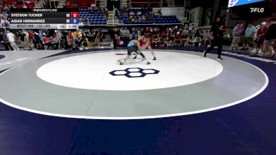 132 lbs Cons. Rd Of 128 - Stetson Tucker, OK vs Aidan Hernandez, NV