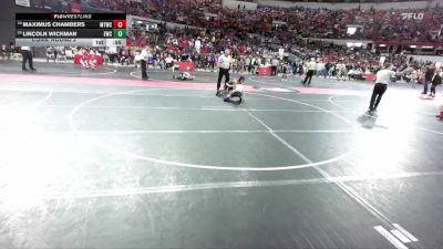 75 lbs Cons. Round 2 - Maximus Chambers, Mauston Talons Wrestling Club vs Lincoln Wickman, Evansville Wrestling Club
