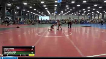 84 lbs Round 2 (6 Team) - Jojo Burke, Apex vs Mason Bauer, East Coast Elite