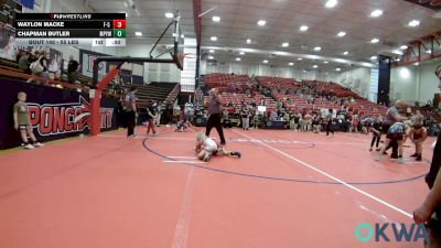 55 lbs Final - Waylon Macke, F-5 GRAPPLING vs Chapman Butler, Mannford Pirate Youth Wrestling