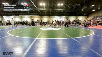 80 lbs Rr Rnd 2 - Benjamin Grimes, Coalgate Wildcat Wrestling Club vs McCoy Powell, All American Wrestling