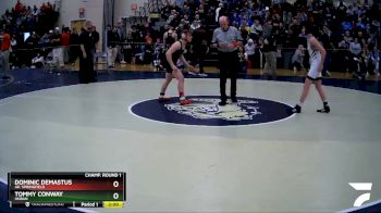 126 lbs Champ. Round 1 - Dominic Demastus, Ak. Springfield vs Tommy Conway, Hoban