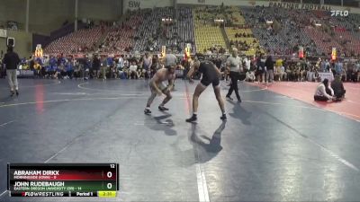 157 lbs Semis (4 Team) - Abraham Dirkx, Morningside (Iowa) vs John Rudebaugh, Eastern Oregon University (OR)