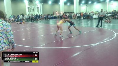 110 lbs Placement (16 Team) - Ellie Underwood, SEAAU National Team vs Jada Agurs, Team Diamond Fish