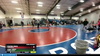 138 lbs Cons. Round 4 - Colter Price, Thermopolis vs Cody West, Lander Valley
