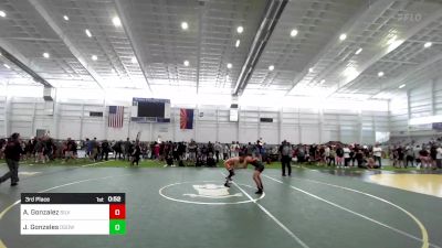 130 lbs 3rd Place - Aaron Gonzalez, Silverback WC vs Joey Gonzales, Osoway