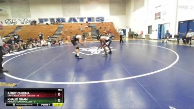 165 lbs Placement Matches (16 Team) - Amrit Cheema, Santa Rosa Junior College vs Khalid Ghani, Modesto Junior College