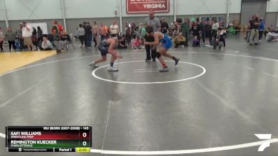 145 lbs Cons. Round 3 - Safi Williams, Wrestling Prep vs Remington Kuecker, CHARLOTTESVLE