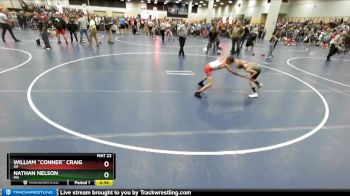 63 lbs Champ. Round 2 - William ``Conner`` Craig, OK vs Nathan Nelson, MN