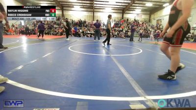 105 lbs Rr Rnd 1 - Haylin Higgins, Pawnee Wrestling Club vs Reece Crenshaw, Woodland Wrestling Club