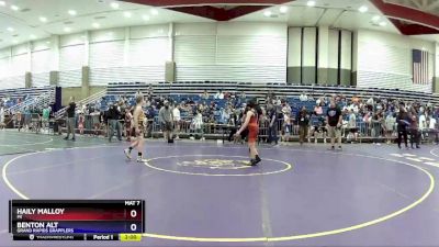 84-93 lbs Round 1 - Haily Malloy, MI vs Benton Alt, Grand Rapids Grapplers