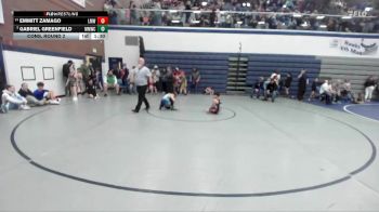 71 lbs Cons. Round 2 - Gabriel Greenfield, Mountain Man Wrestling Club vs Emmitt Zamago, Lil Mavs Wrestling
