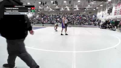 Boys 150 lbs Quarterfinal - Daniel Zepeda, Gilroy Boys vs Marco Baisch, Sequoia Boys