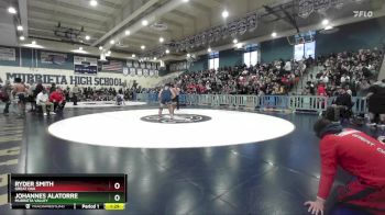 215 lbs Quarterfinal - Johannes Alatorre, Murrieta Valley vs Ryder Smith, Great Oak