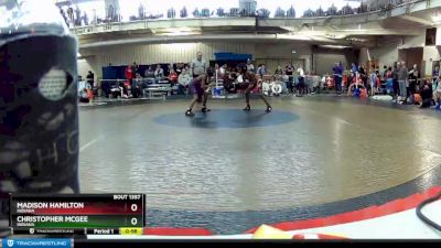 86 lbs Cons. Round 3 - Christopher McGee, Indiana vs Madison Hamilton, Indiana