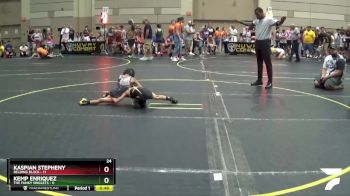 46 lbs Round 5 (6 Team) - Kaspian Stepheny, Belding Black vs Kemp Enriquez, The Funky Singlets