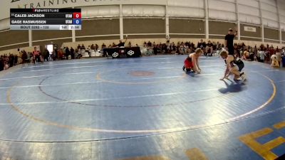 144 lbs Cons. Round 2 - Caleb Jackson, Utah vs Gage Rasmussen, Utah