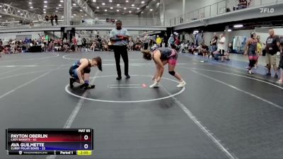 152 lbs Round 6 (8 Team) - Payton Oberlin, Lady Bandits vs Ava Guilmette, Curby Polar Bears