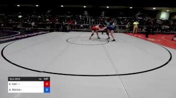 160 lbs Semifinal - Kaylie Hall, WV vs Alexis Ritchie, IL