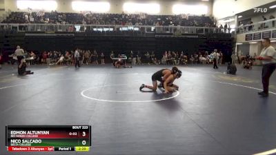 125 lbs Champ. Round 3 - Edmon Altunyan, Rio Hondo College vs Nico Salcado, Delta College