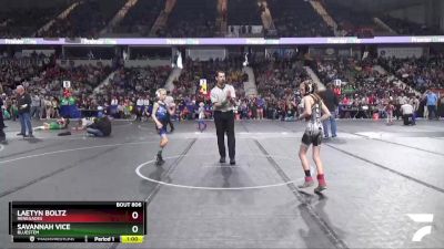 65 lbs 1st Place Match - Savannah Vice, Bluestem vs Laetyn Boltz, Renegades