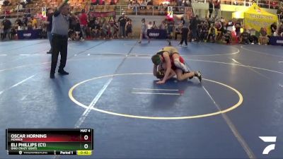 110 lbs Cons. Round 5 - Oscar Horning, Monroe vs Eli Phillips (c1), Ohio Crazy Goats