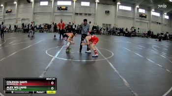 96 lbs Round 5 (10 Team) - Coleson Santi, ROUGHHOUSE vs Alex Williams, Rambler WC