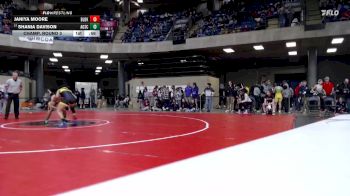 115 lbs Champ. Round 3 - Shania Davison, Unattached vs Janiya Moore, Unattached