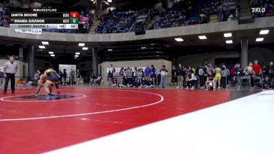 115 lbs Champ. Round 3 - Shania Davison, Unattached vs Janiya Moore, Unattached