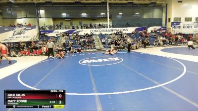 174 lbs Cons. Round 4 - Jack Gillis, UW-LaCrosse vs Matt Rogge, Wartburg