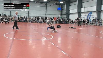 52 lbs Round 1 - 9:00am Friday - Grayson Bish, Michigan S.W.A.T vs Bentley Ishuin, NCWAY National Team