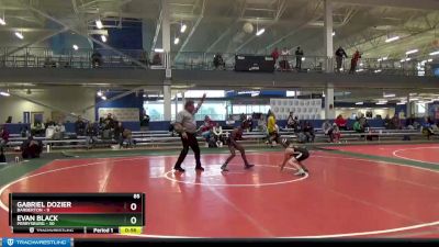 85 lbs Placement Matches (8 Team) - Gabriel Dozier, Barberton vs Evan Black, Perrysburg