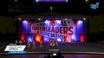 Sport of Cheer - Astros [2024 L1 Youth - D2 Day 1] 2024 NCA San Marcos Classic
