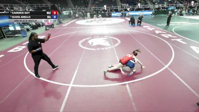 100 lbs 3rd Place Match - Cadence Guy, Walton-Delaware Academy vs Olivia Anello, Bellport