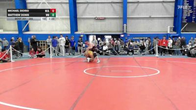 285 lbs Cons. Round 3 - Matthew Donis, Western New England vs Michael DiOrio, Wesleyan (ct)