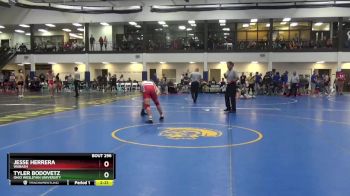 165 lbs 3rd Place Match - Tyler Bodovetz, Ohio Wesleyan University vs Jesse Herrera, Wabash